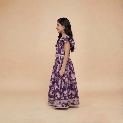 Zunaira Purple Lehnga Set - Image 2