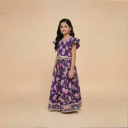 Zunaira Purple Lehnga Set - Image 4