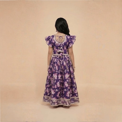 Zunaira Purple Lehnga Set - Image 3