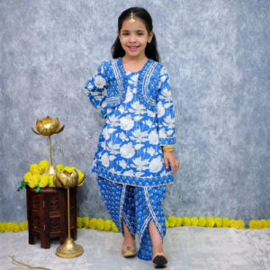 Aabi Muskaan Kurta with Dhoti Pants ( Blue)