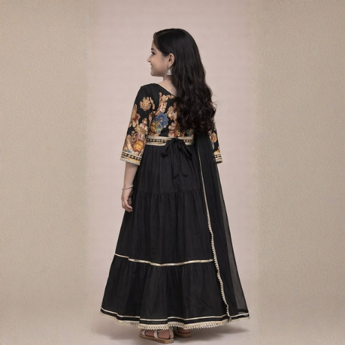 Sadaf Black Lenhenga - Image 4