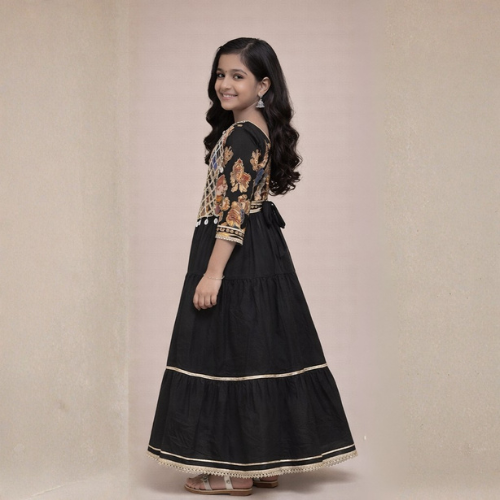 Sadaf Black Lenhenga - Image 3