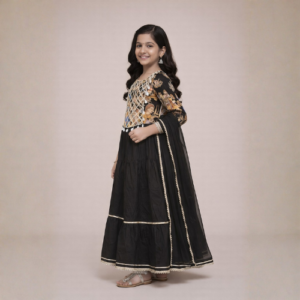 Sadaf Black Lenhenga