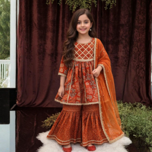 Lohita Sharara Set (Brown)