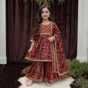 Lohita Sharara Set (Red)