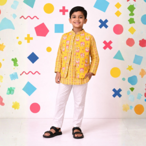 Neel Kamal Kurta Set (Yellow)