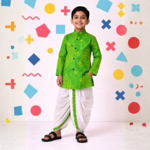 Bandhani dhoti Kurta