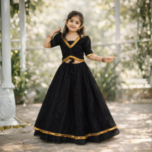 Noorika Brocade Black Lehnga