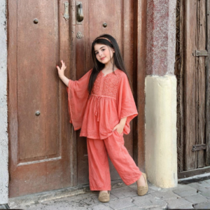 Amal Peplum Cord Peach