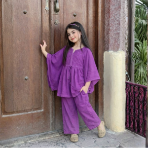Amal Peplum Cord Purple