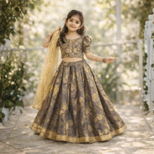 Noorika Brocade Grey Lehanga